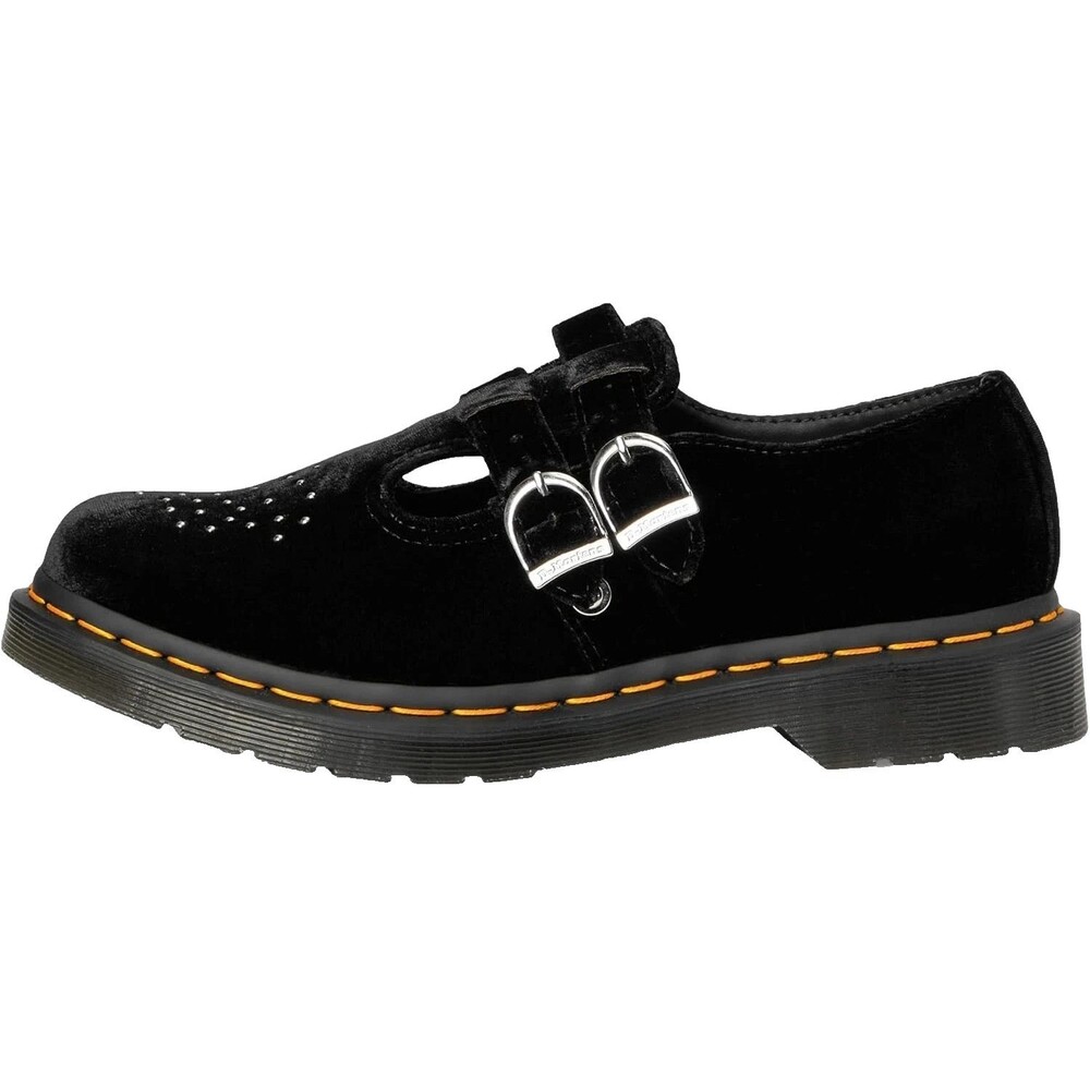 Dr. Doc Martens Size 7 Women's Velvet Vegan Studs 8065 Mary Jane Flats NEW rare